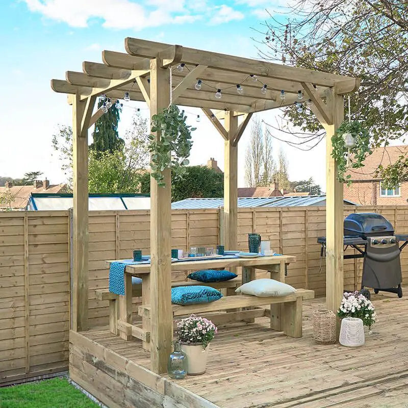 Hartwood 2.4m Premium Pergola | Sheds.co.uk