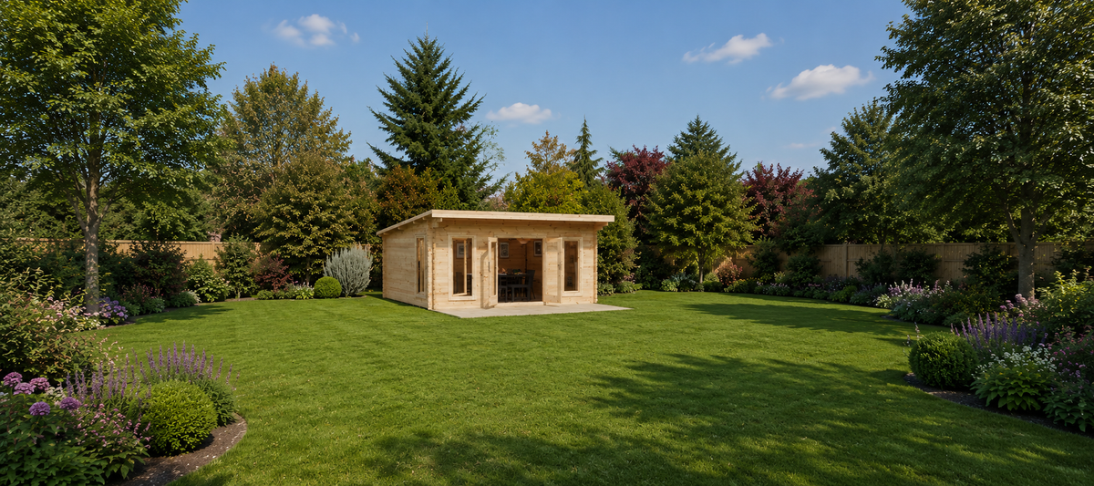 Contemporary-Log-Cabins | Sheds.co.uk
