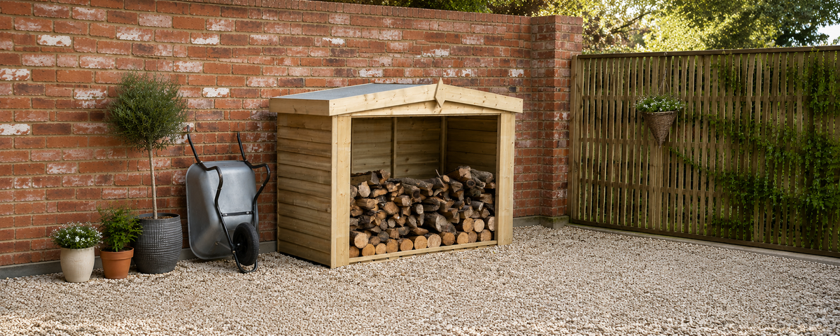 Wooden-Log-Stores | Sheds.co.uk