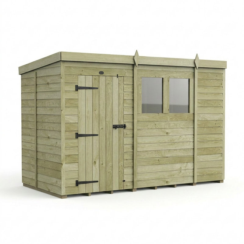 Holt 10' x 5' Pressure Treated Shiplap Modular Pent Shed | Sheds.co.uk