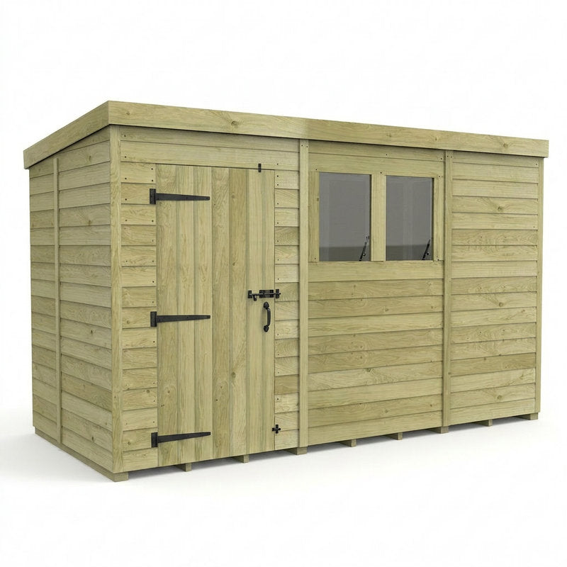 Holt 11' x 5' Pressure Treated Shiplap Modular Pent Shed | Sheds.co.uk