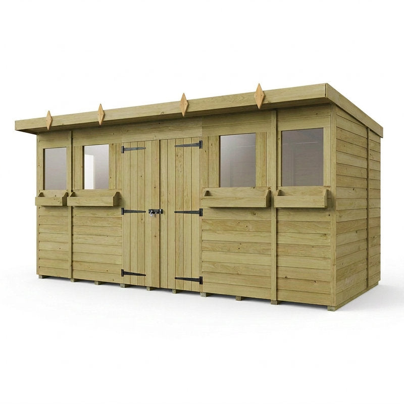 Holt 14' x 6' Handsworth Pressure Treated Summer Shed | Sheds.co.uk