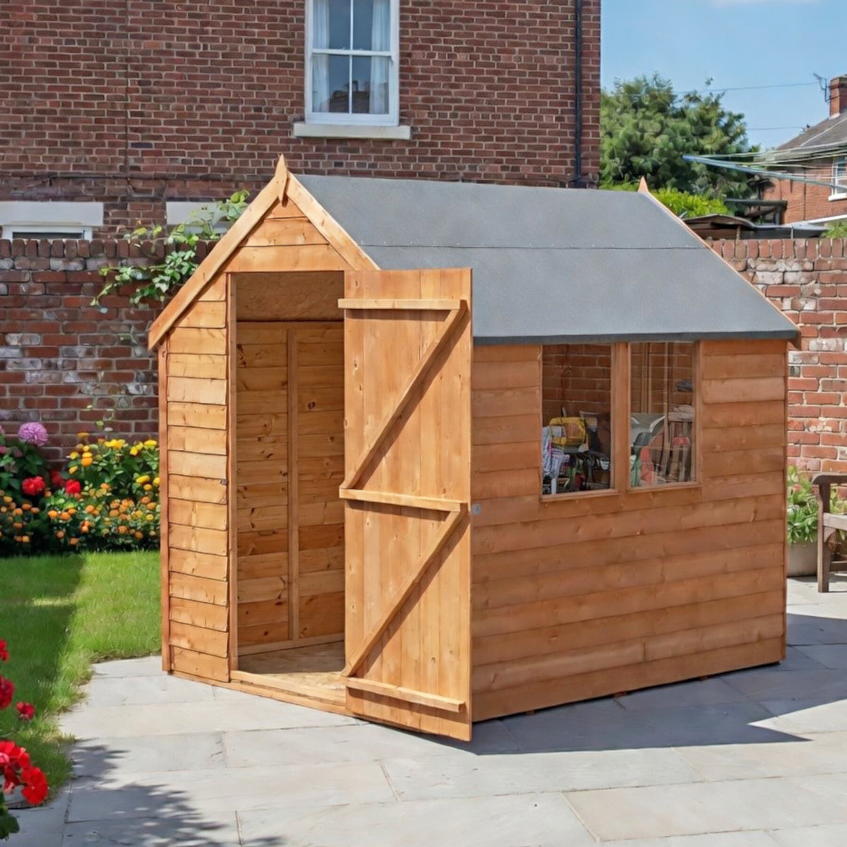 Loxley 5' x 7' Windowless Overlap Apex Shed | Sheds.co.uk