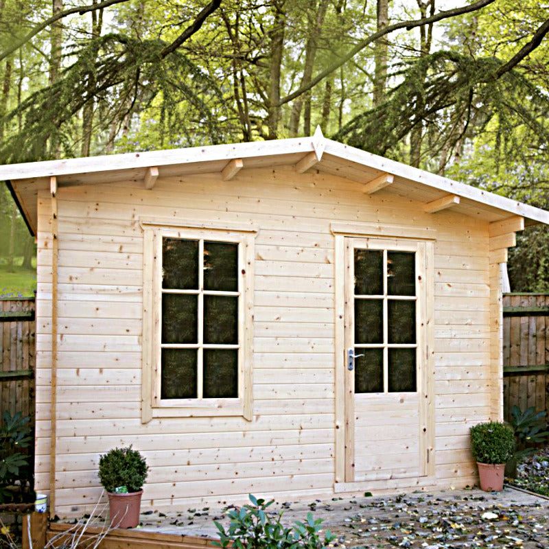 Loxley 3.6m x 3.6m Boston Log Cabin - 28mm | Sheds.co.uk