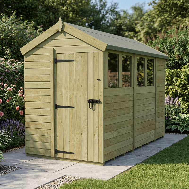 Holt 5' x 10' Pressure Treated Shiplap Modular Apex Shed | Sheds.co.uk