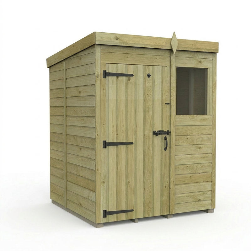 Holt 5' x 5' Pressure Treated Shiplap Modular Pent Shed | Sheds.co.uk