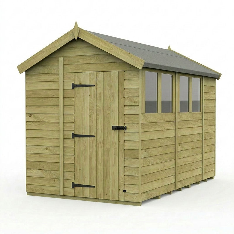 Holt 6' x 10' Pressure Treated Shiplap Modular Apex Shed | Sheds.co.uk