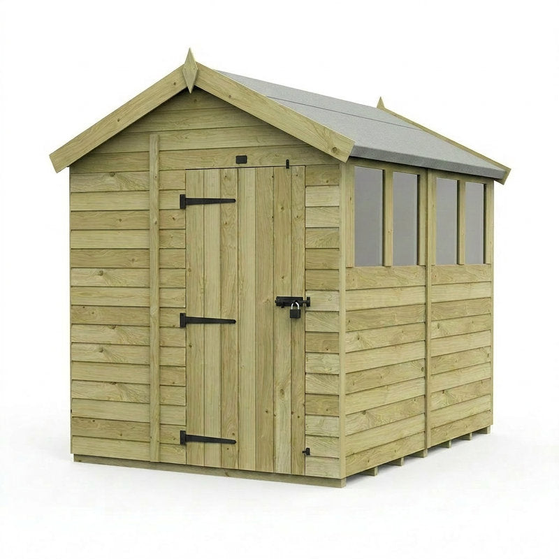 Holt 6' x 8' Pressure Treated Shiplap Modular Apex Shed | Sheds.co.uk
