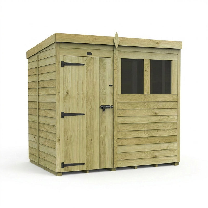 Holt 7' x 5' Pressure Treated Shiplap Modular Pent Shed | Sheds.co.uk
