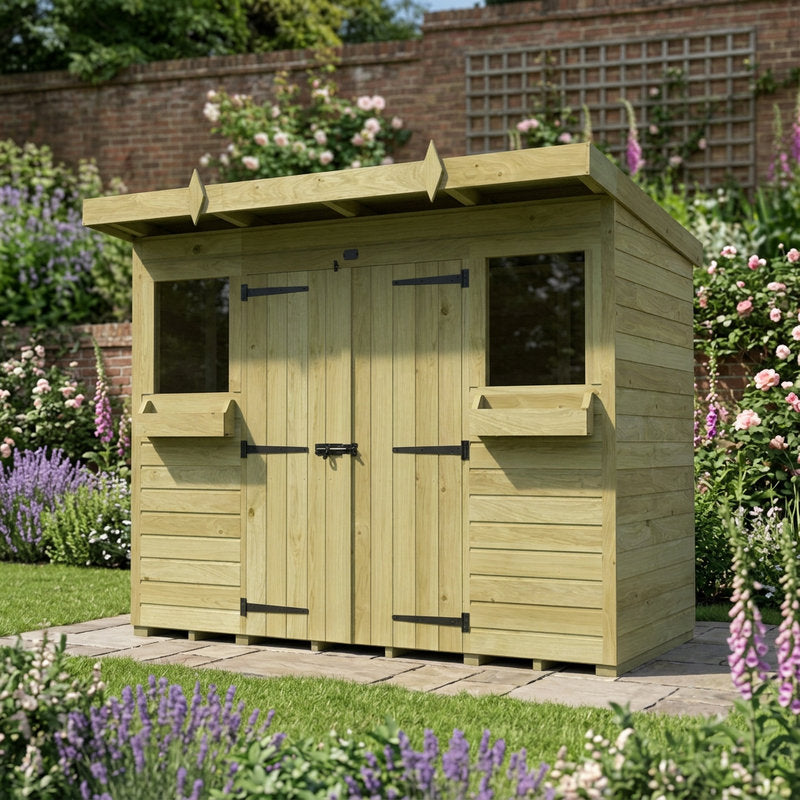 Holt 8' x 4' Handsworth Pressure Treated Summer Shed | Sheds.co.uk