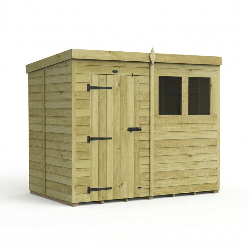 Holt 8' x 5' Pressure Treated Shiplap Modular Pent Shed | Sheds.co.uk