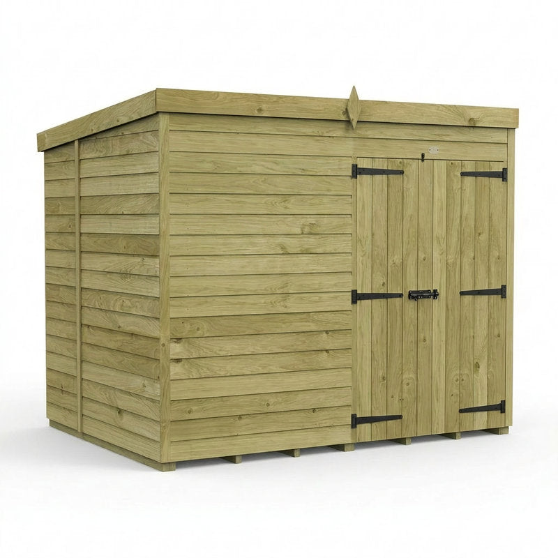 Holt 8' x 6' Pressure Treated Shiplap Modular Pent Shed | Sheds.co.uk