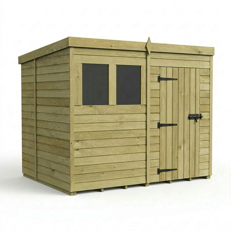 Holt 8' x 6' Pressure Treated Shiplap Modular Pent Shed | Sheds.co.uk