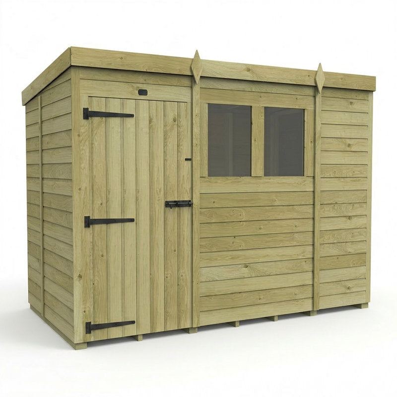 Holt 9' x 5' Pressure Treated Shiplap Modular Pent Shed | Sheds.co.uk