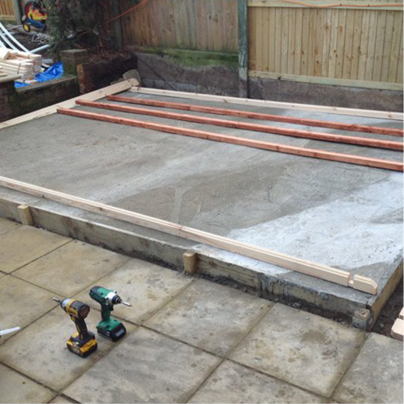 AGB Concrete Base Install | Sheds.co.uk