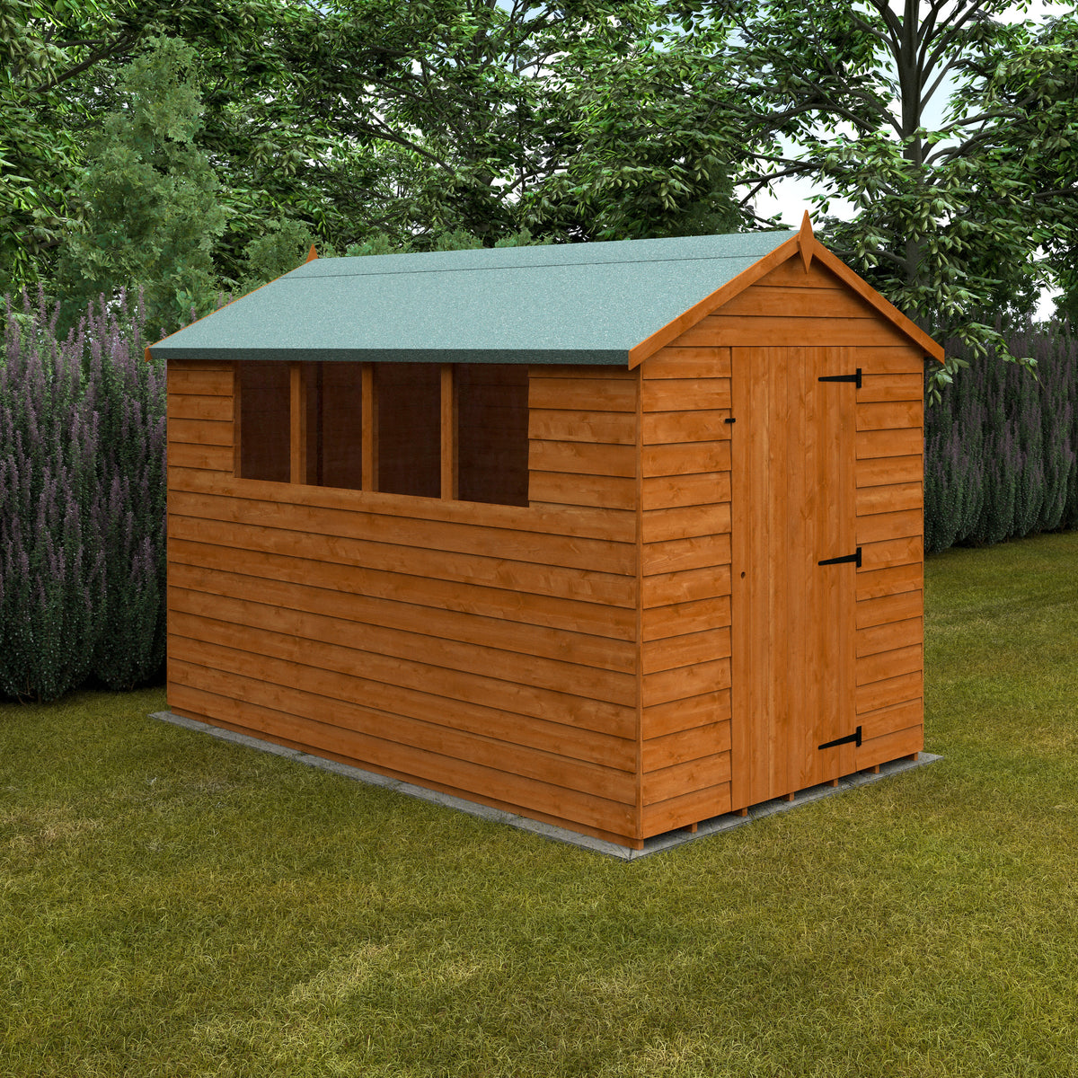 Redlands 6' x 10' Overlap Apex Shed | Sheds.co.uk