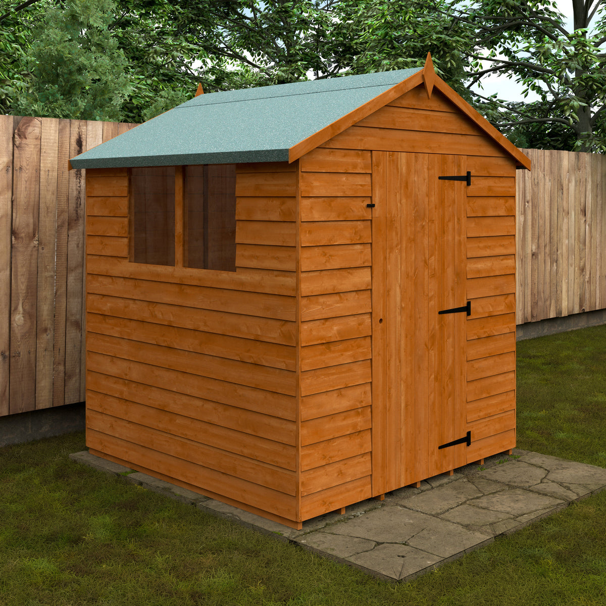 Redlands 6' x 6' Overlap Apex Shed | Sheds.co.uk