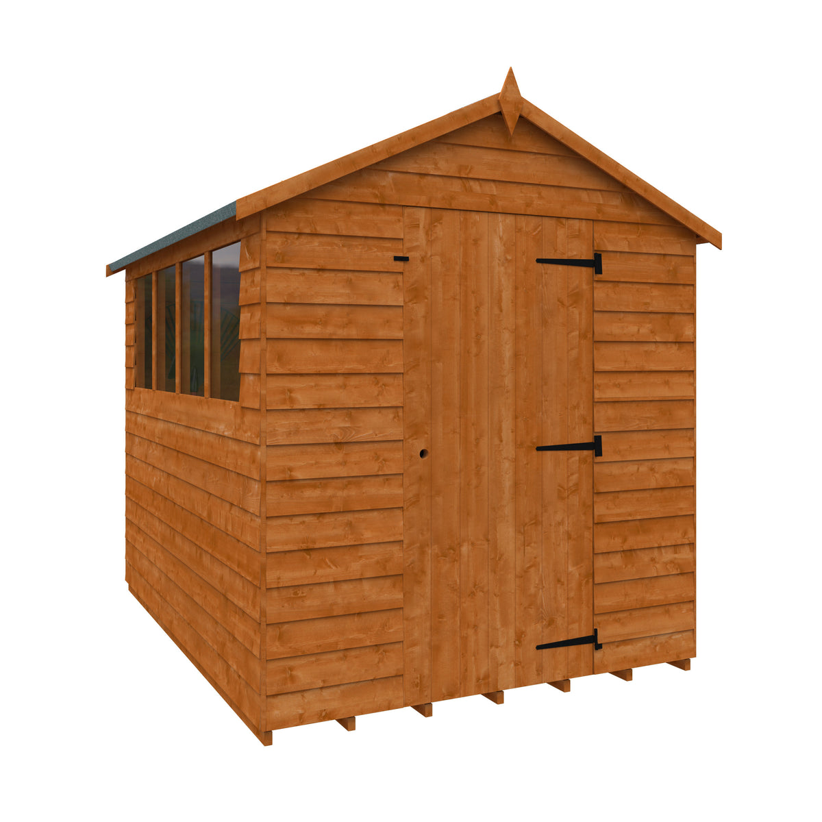 Redlands 6' x 8' Overlap Apex Shed | Sheds.co.uk