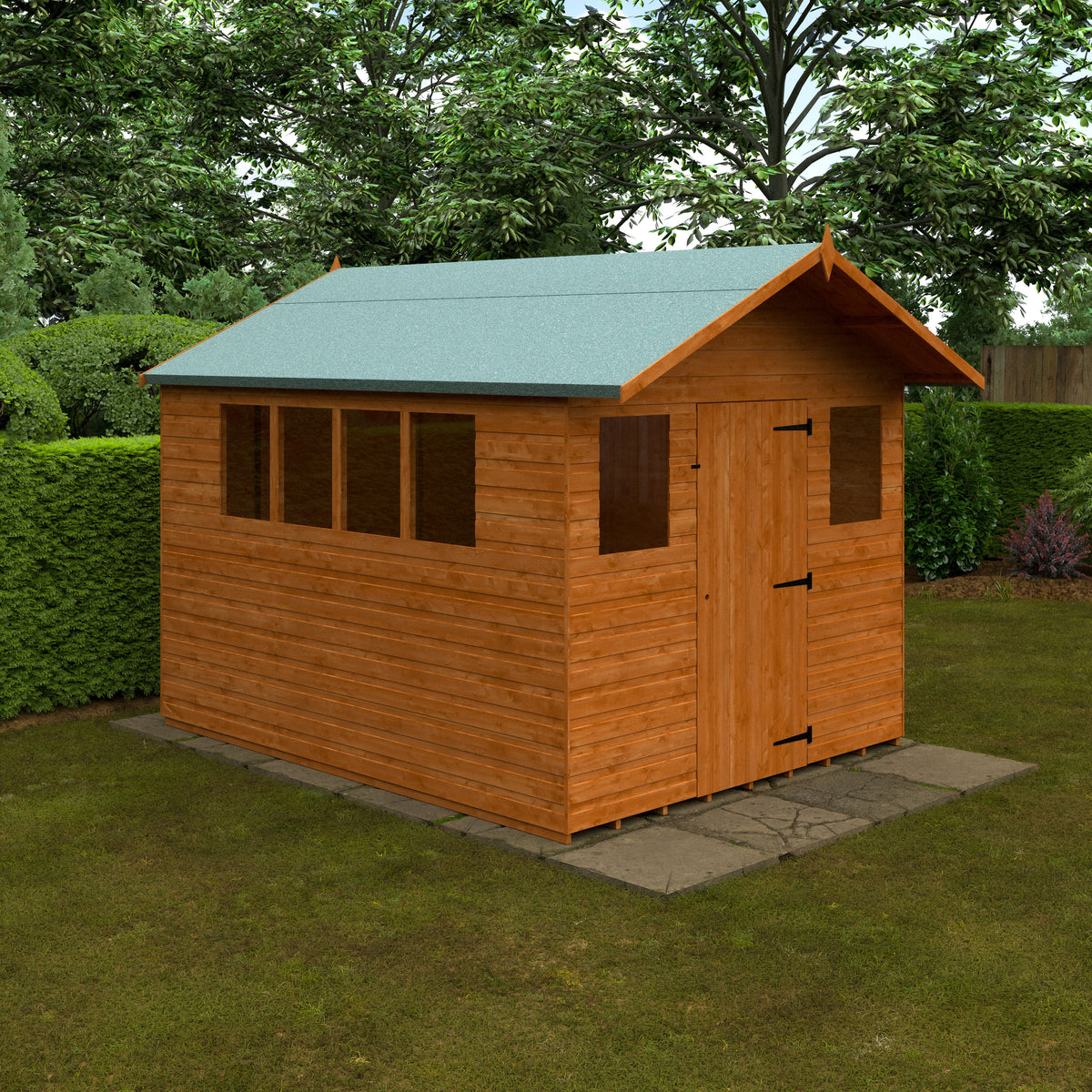 Redlands 8' x 10' Apex Summer Shed | Sheds.co.uk