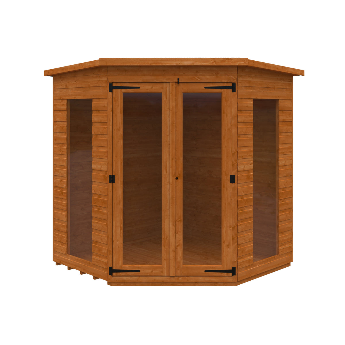 Redlands 6' x 6' Full Pane Corner Summer House | Sheds.co.uk