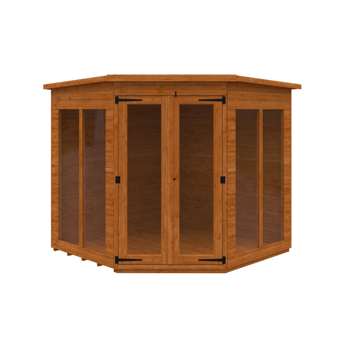 Redlands 7' x 7' Full Pane Corner Summer House | Sheds.co.uk