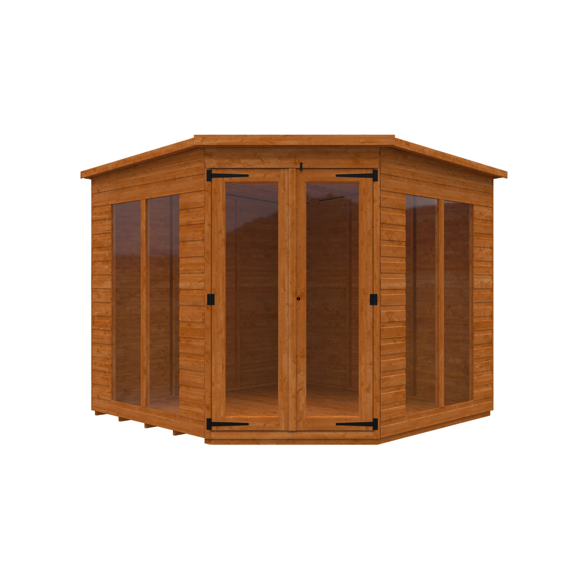 Redlands 6' x 6' Full Pane Corner Summer House | Sheds.co.uk