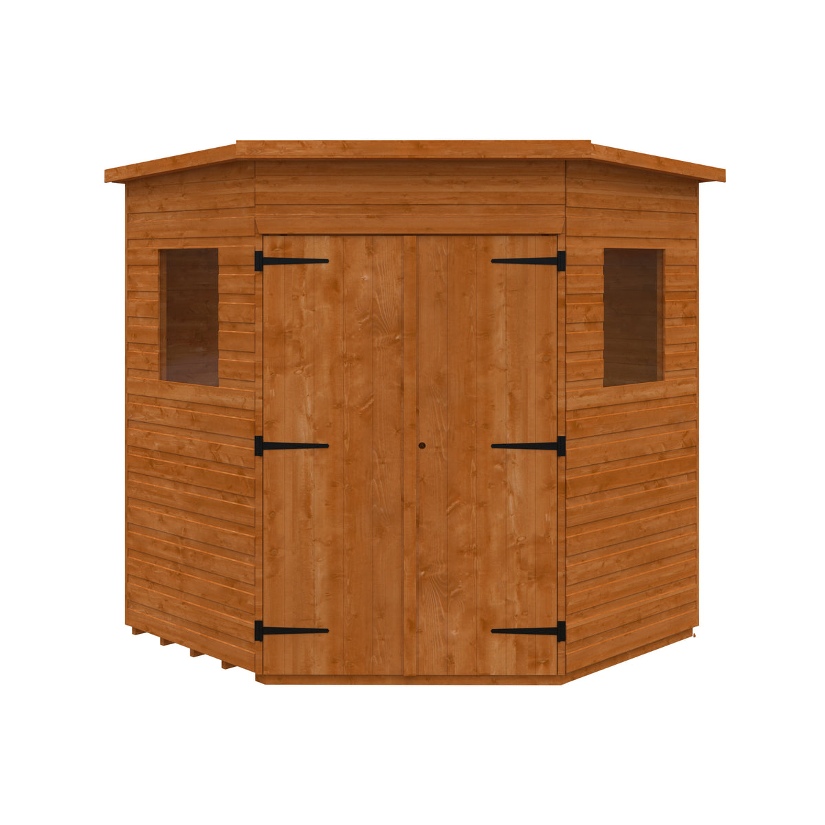 Redlands 6' x 6' Deluxe Shiplap Corner Shed | Sheds.co.uk