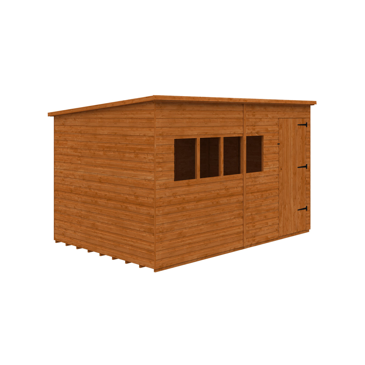Redlands 12' x 8' Shiplap Extra High Pent Shed | Sheds.co.uk