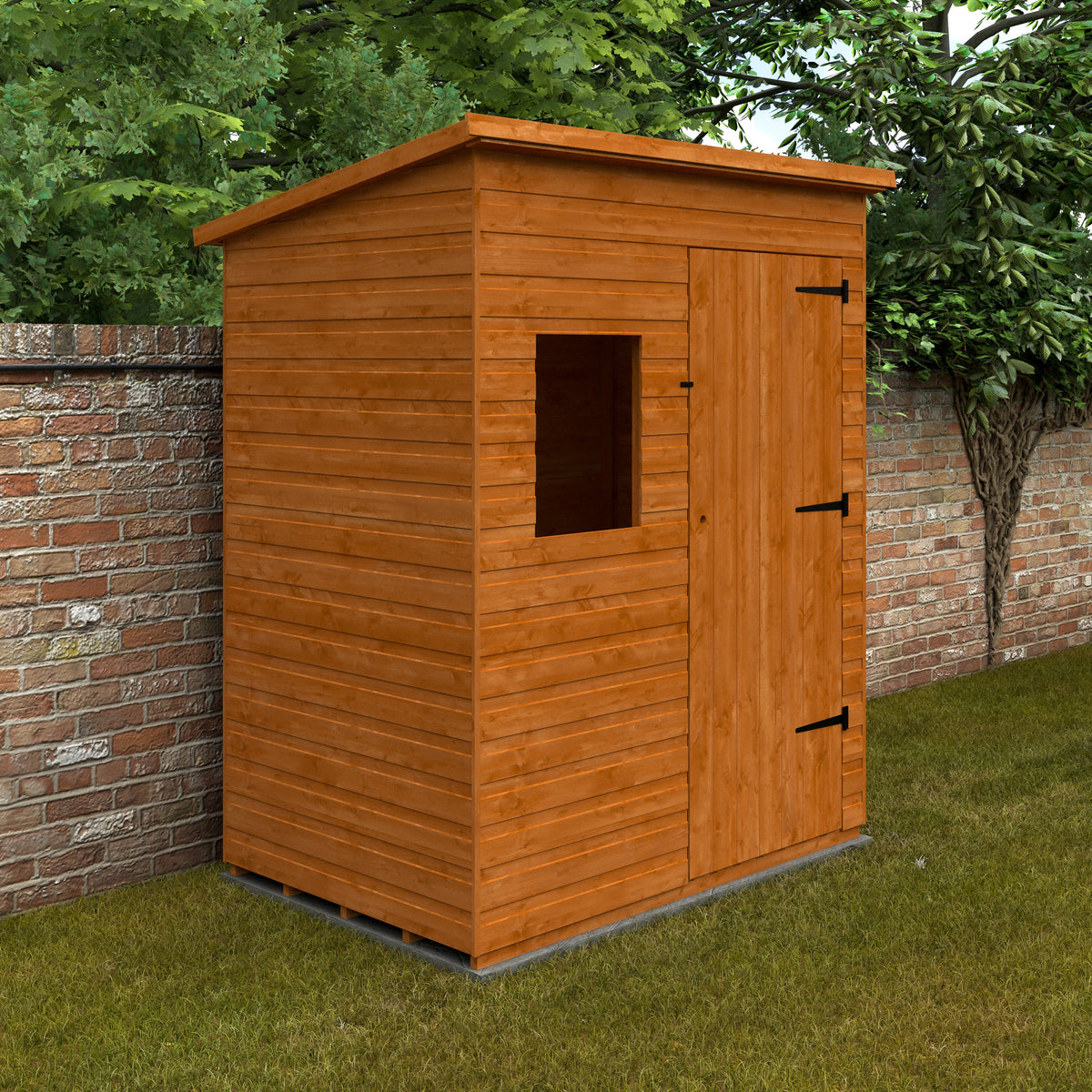 Redlands 6' x 4' Shiplap Extra High Pent Shed | Sheds.co.uk