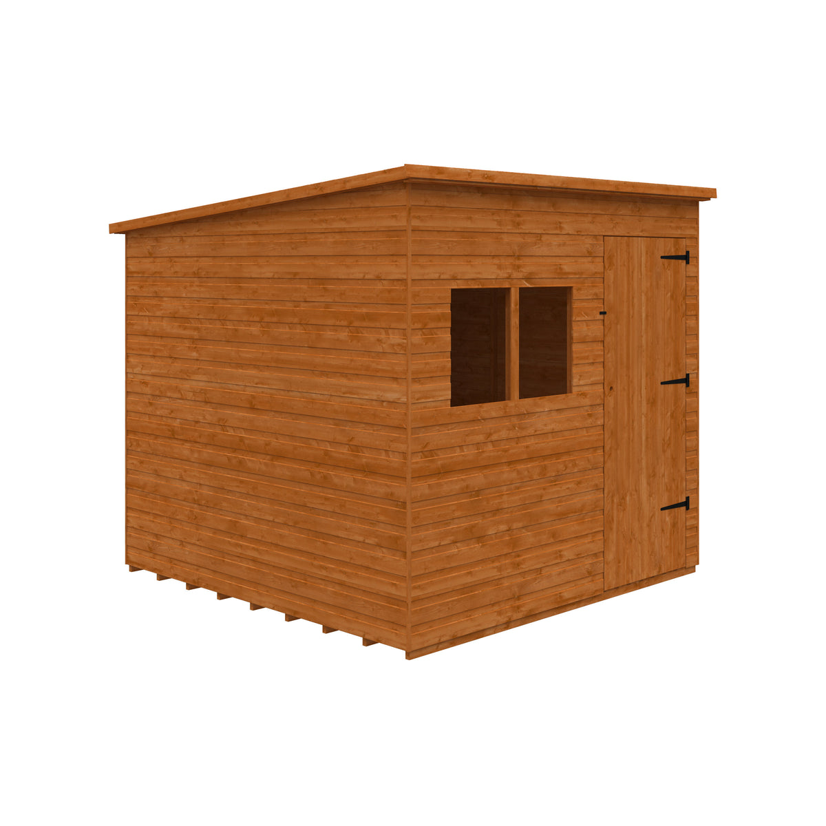 Redlands 8' x 8' Shiplap Extra High Pent Shed | Sheds.co.uk