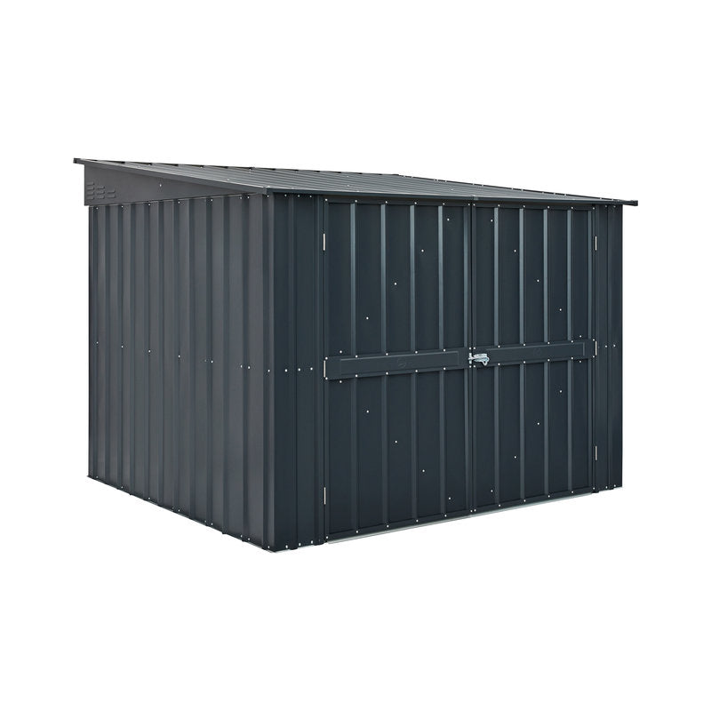 Adley 6' x 6' Metal Bike Locker - Grey | Sheds.co.uk