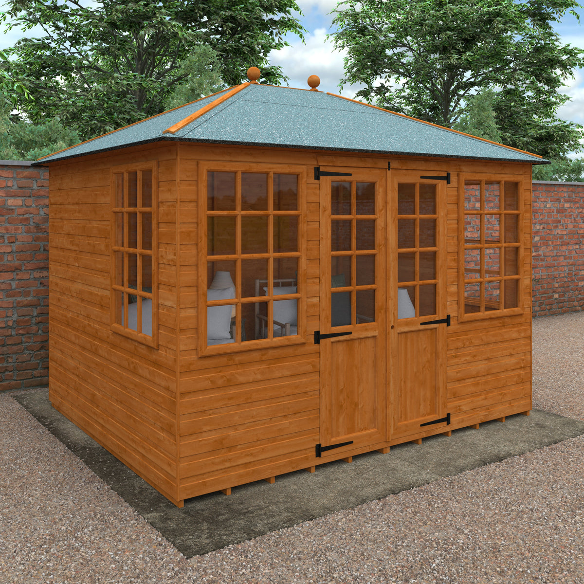 Redlands 8' x 10' Osprey Summer House | Sheds.co.uk