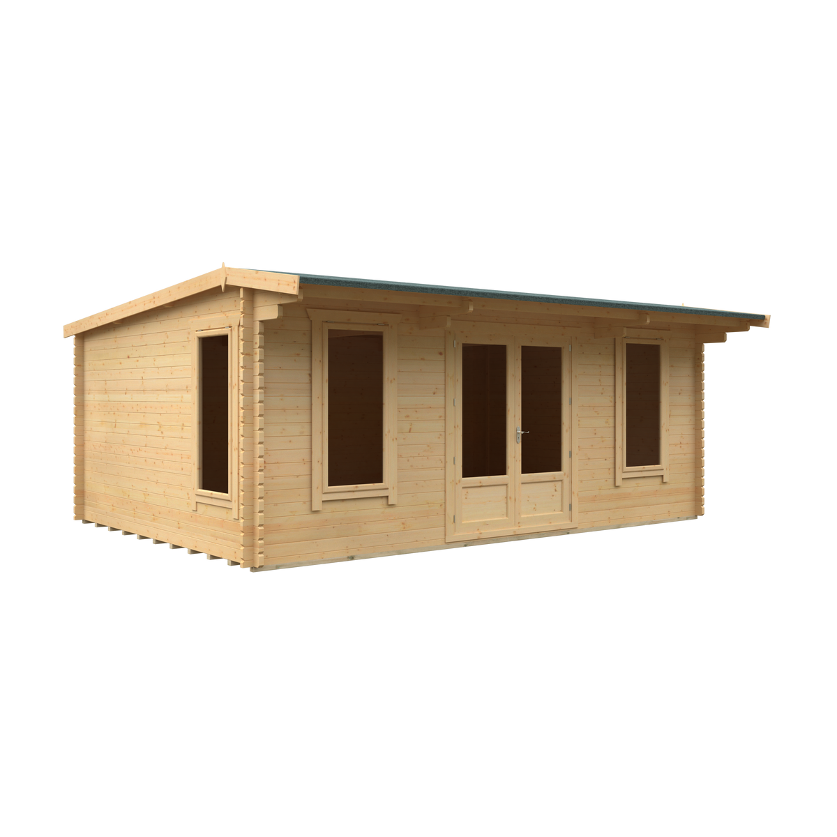 Redlands 20' x 14' Birkdale Log Cabin - 44mm | Sheds.co.uk