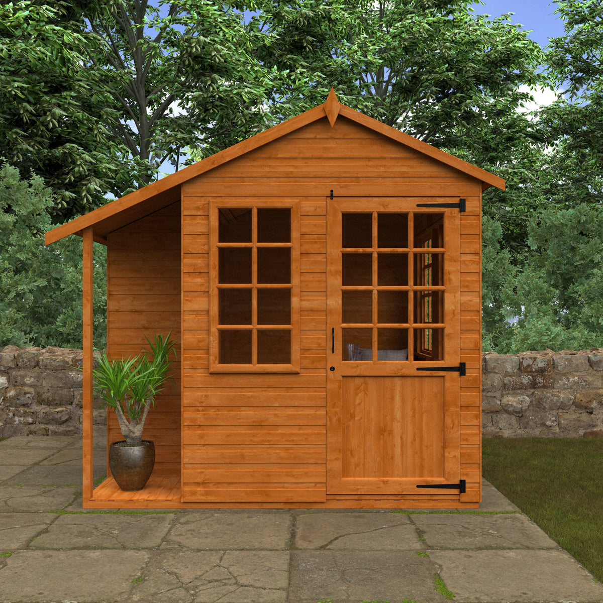 Redlands 8' x 8' Nordic Style Summer House | Sheds.co.uk