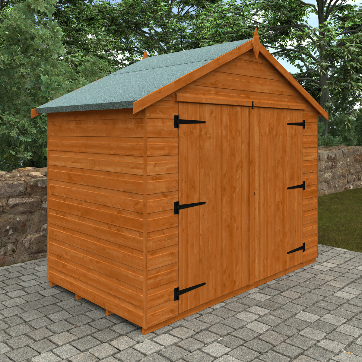 Redlands 7' x 4' Shiplap Apex Bike Shed | Sheds.co.uk
