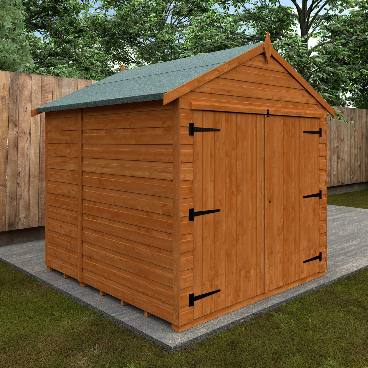 Redlands 6' x 6' Shiplap Modular Apex Bike Shed | Sheds.co.uk