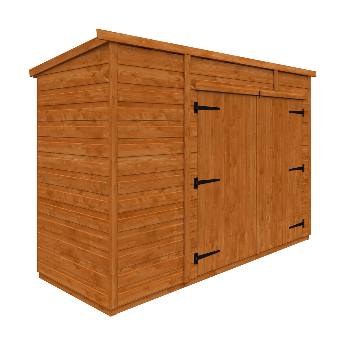 Redlands 3' x 8' Shiplap Modular Pent Bike Shed | Sheds.co.uk