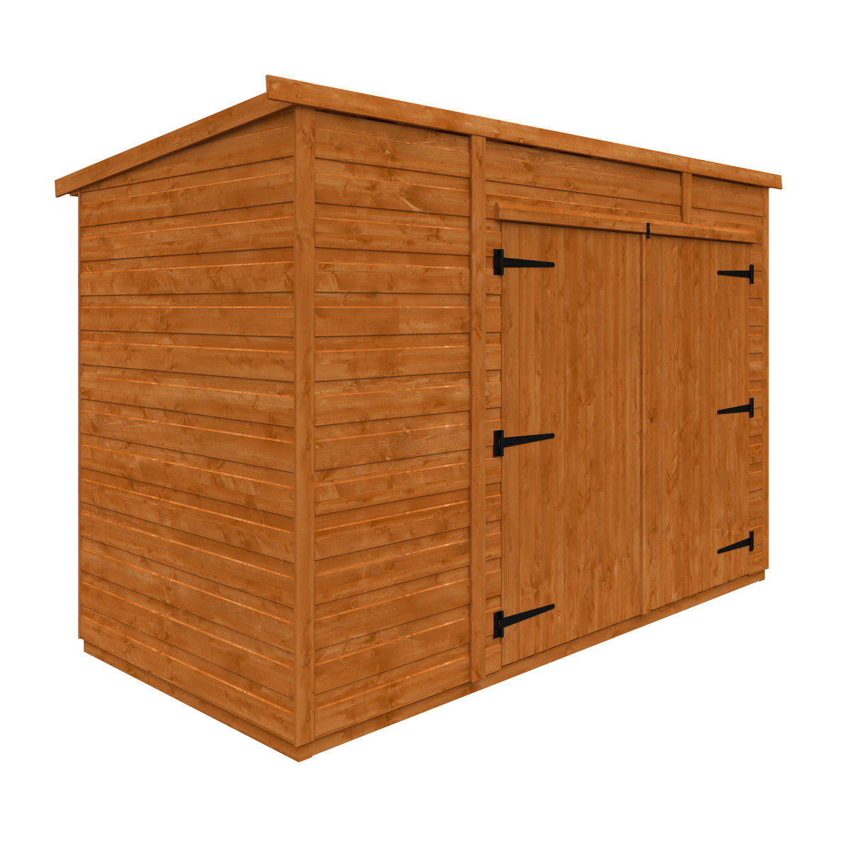Redlands 4' x 8' Shiplap Modular Pent Bike Shed | Sheds.co.uk