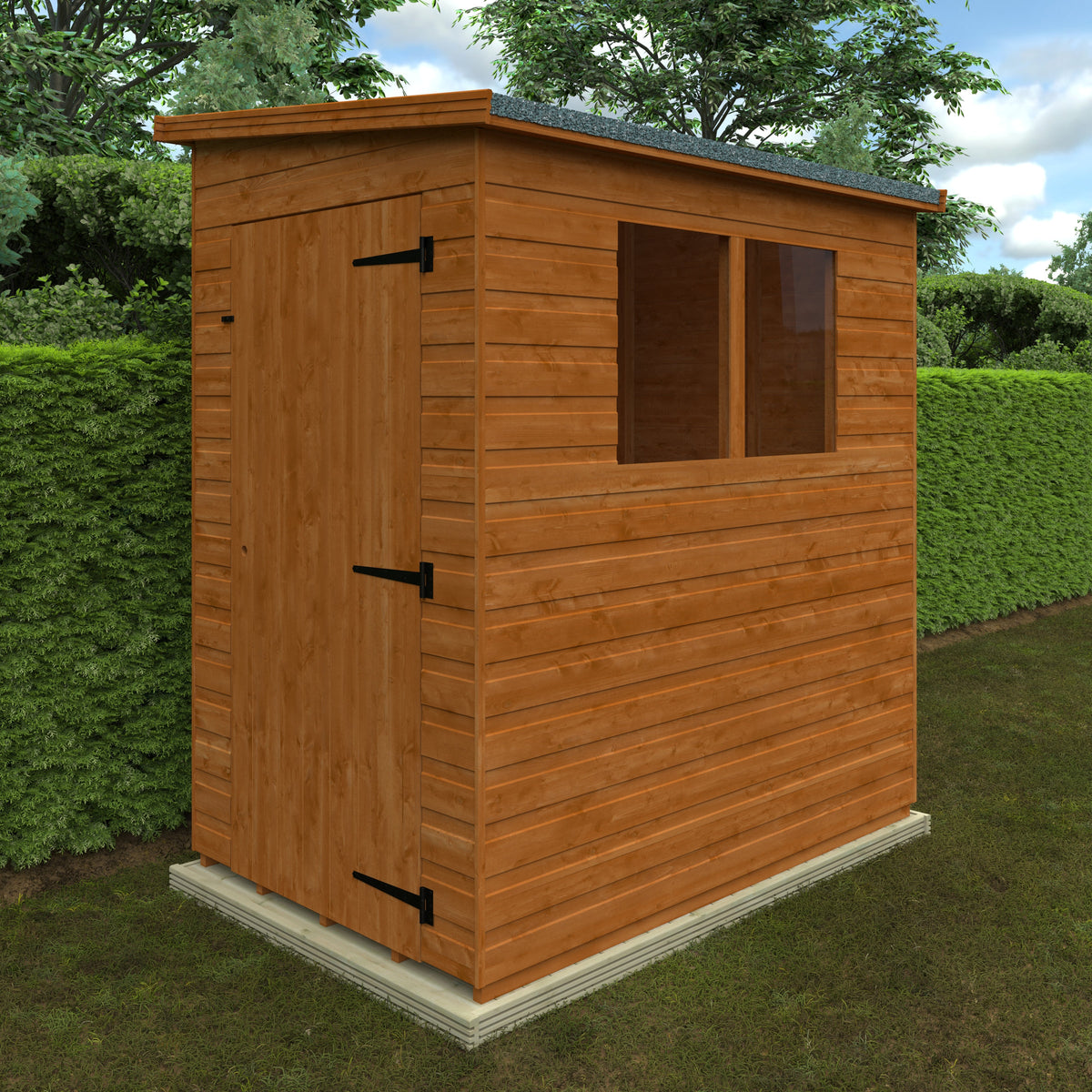 Redlands 6' x 4' Shiplap Lean To Pent Shed | Sheds.co.uk