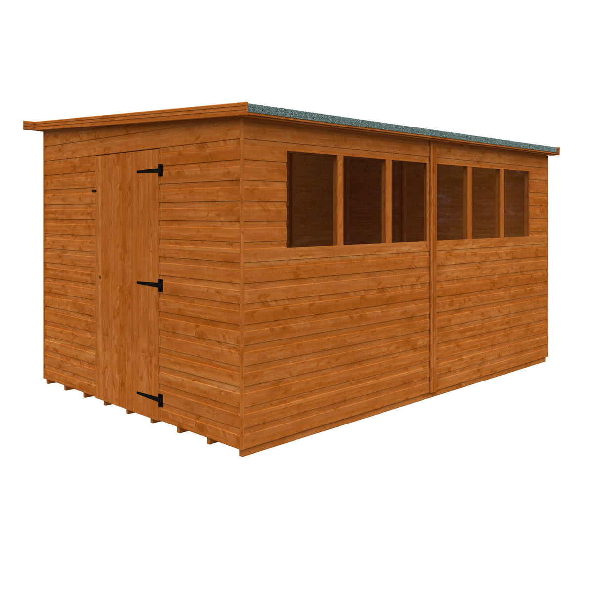 Redlands 12' x 8' Shiplap Lean To Pent Shed | Sheds.co.uk