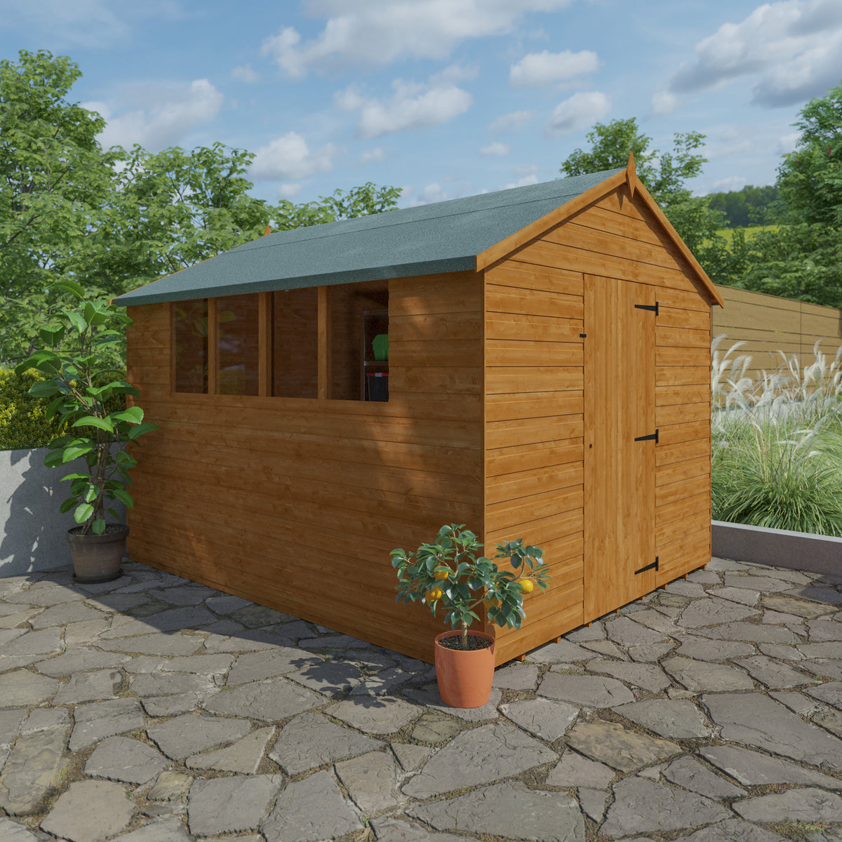 Redlands 8' x 10' Shiplap Apex Shed | Sheds.co.uk