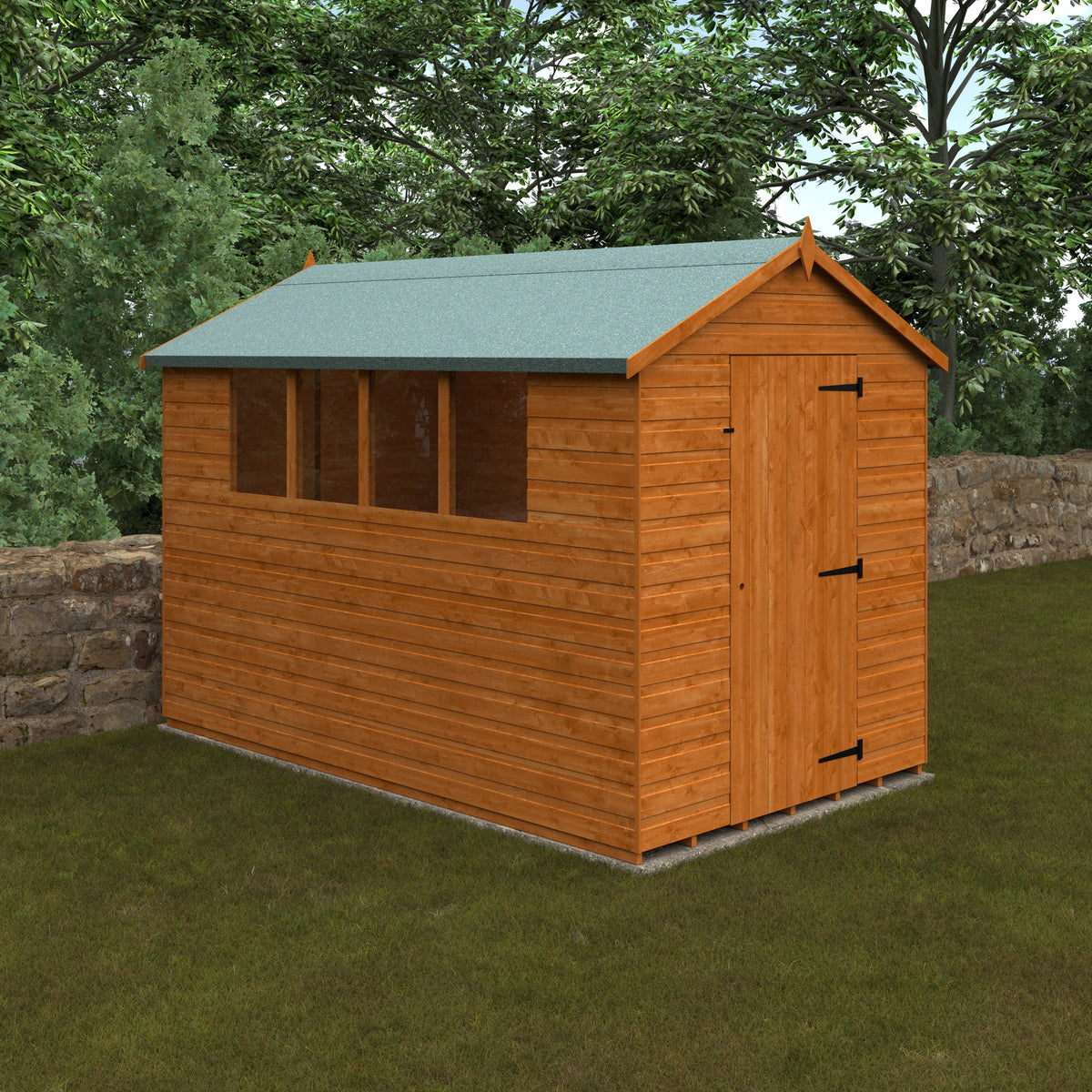 Redlands 6' x 10' Shiplap Apex Shed | Sheds.co.uk