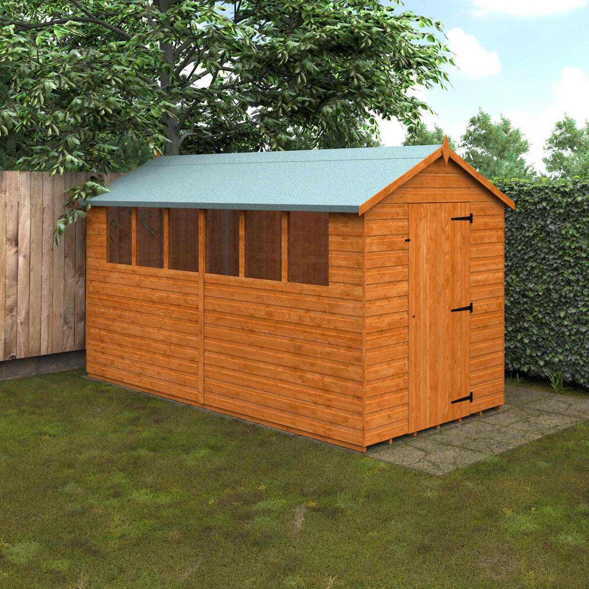Redlands 6' x 12' Shiplap Apex Shed | Sheds.co.uk