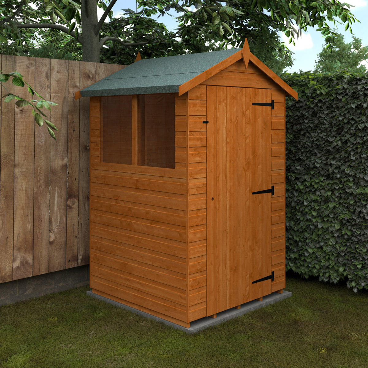Redlands 4' x 4' Shiplap Apex Shed | Sheds.co.uk