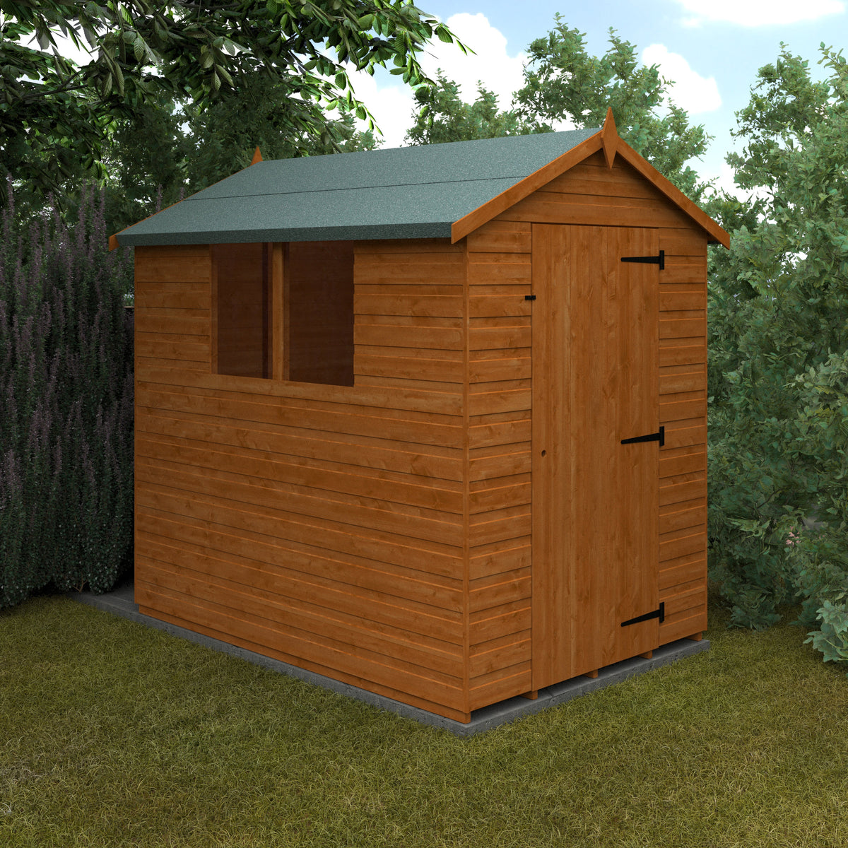 Redlands 5' x 7' Shiplap Apex Shed | Sheds.co.uk
