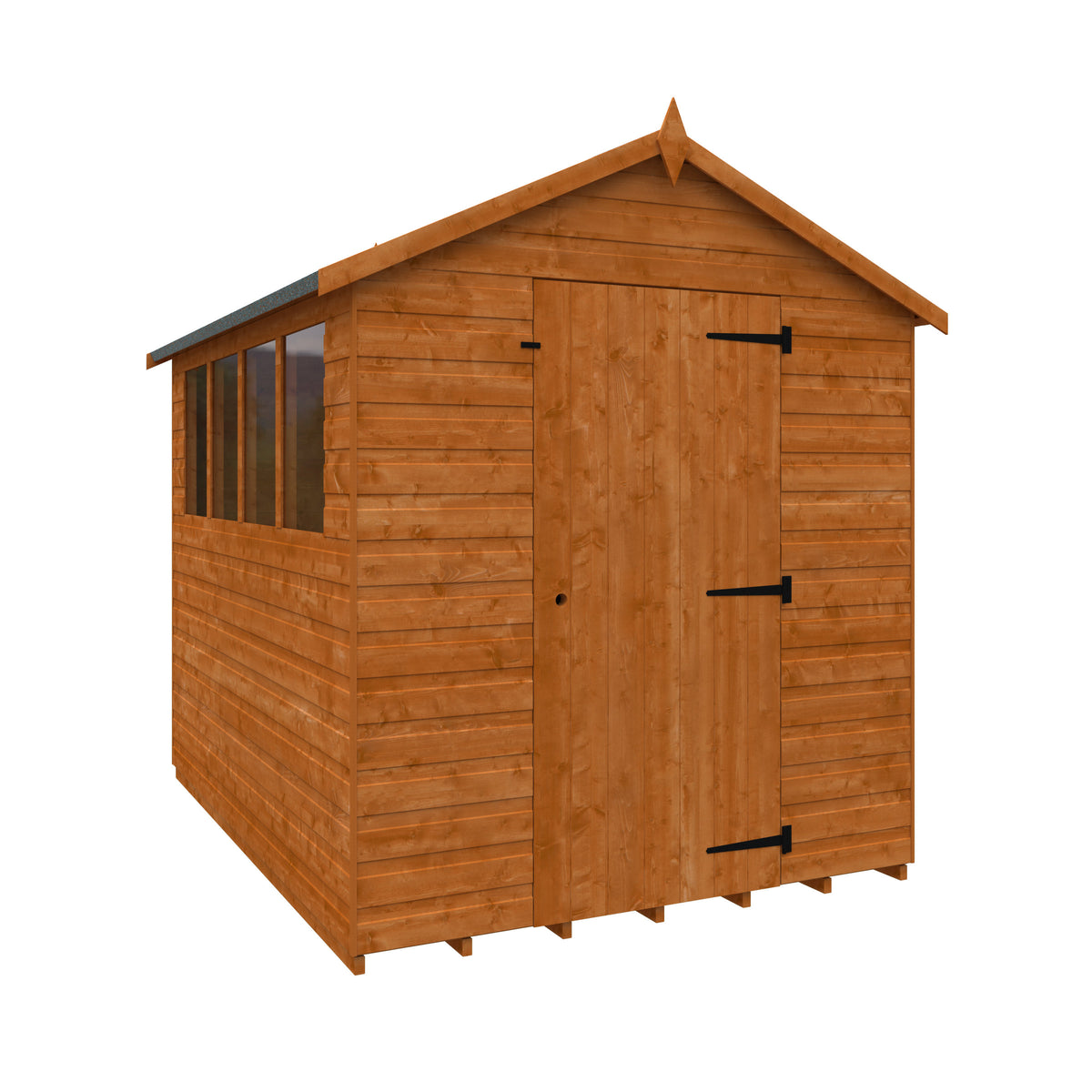 Redlands 8' x 6' Express Delivery Shiplap Apex Shed | Sheds.co.uk