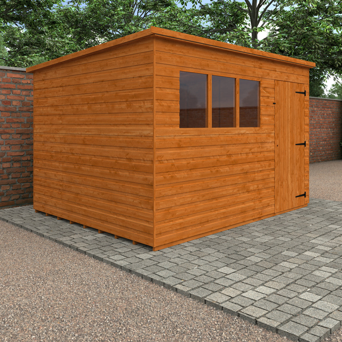 Redlands 10' x 8' Shiplap Pent Shed | Sheds.co.uk