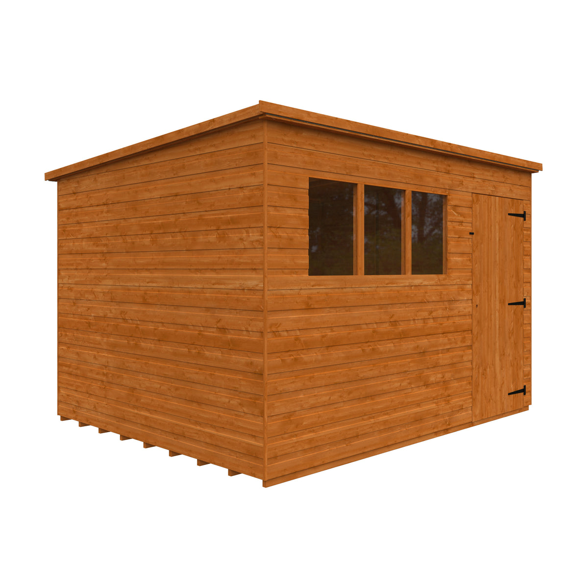 Redlands 10' x 8' Shiplap Pent Shed | Sheds.co.uk