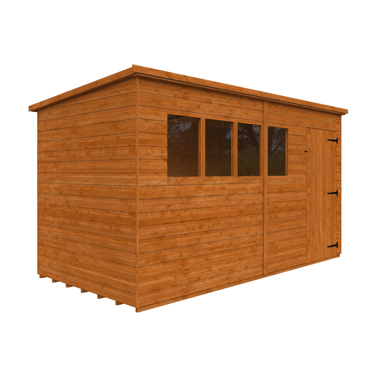 Redlands 12' x 6' Shiplap Pent Shed | Sheds.co.uk