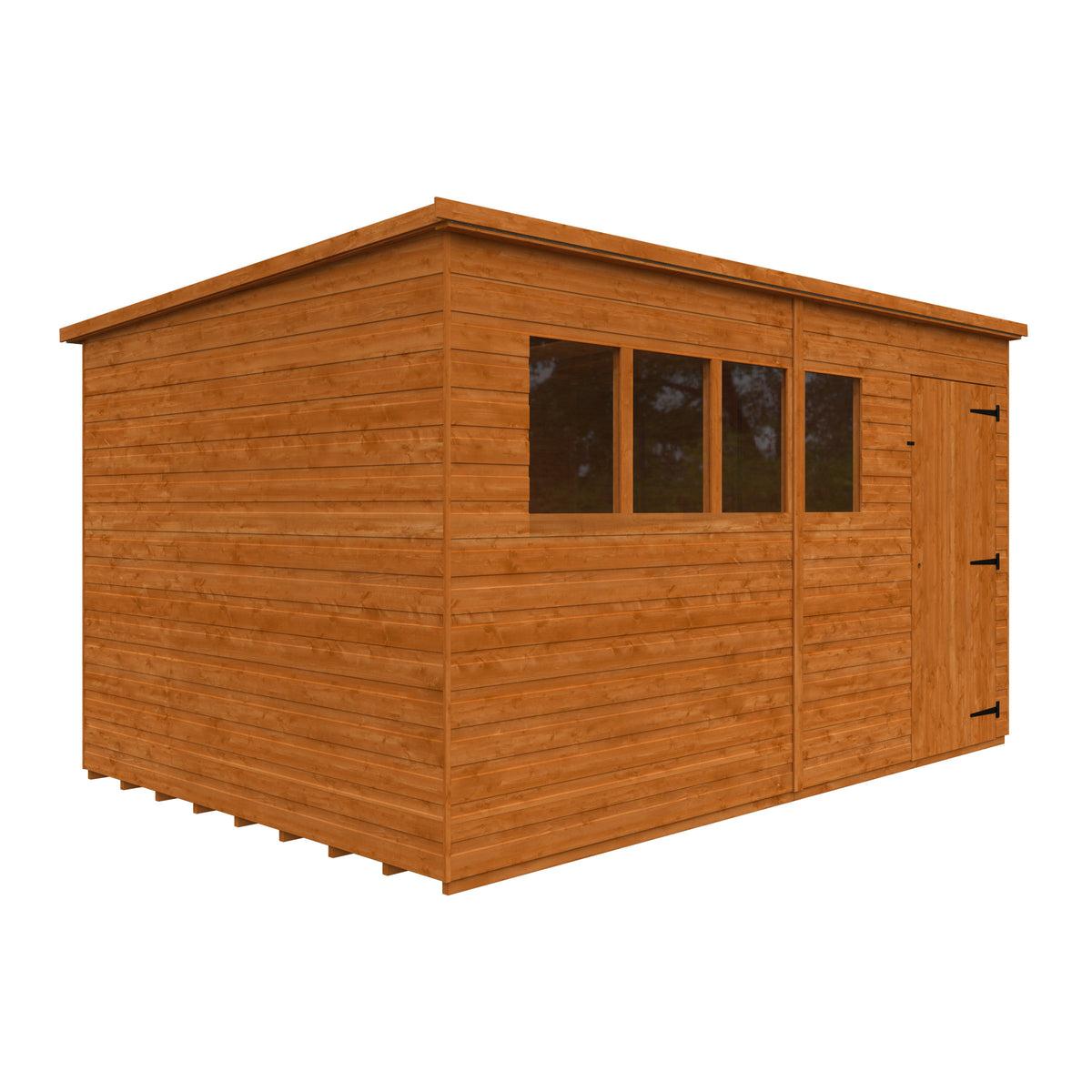 Redlands 12' x 8' Shiplap Pent Shed | Sheds.co.uk